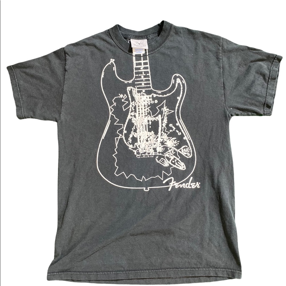 Men's Fender Hard Rock Cafe " the rock&roll lifestyle" Guitar T-shirt